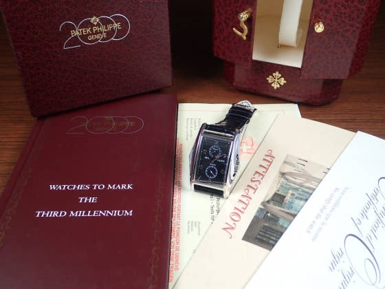 Patek Philippe 10 Days (10-day running time) PLATINUM Ref.5100P Black dial Used 10days-2