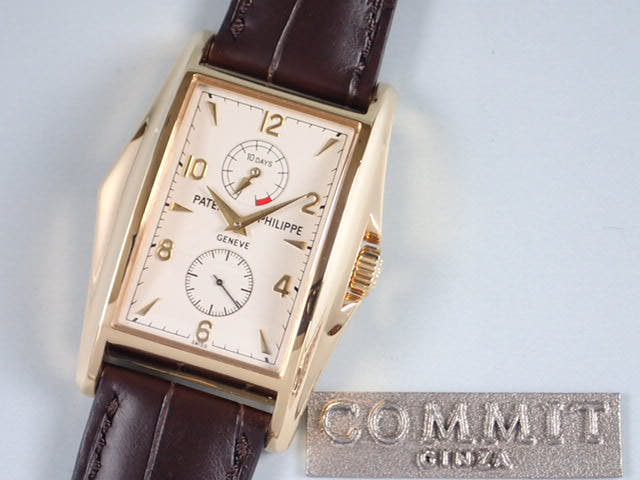 パテックフィリップ 10デイズ(10日巻)18KYG Ref.5100J シルバー文字盤 中古 10days-4