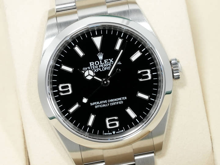 ロレックス エクスプローラー36 Ref.124270 ステンレススチール ブラック文字盤 オイスターブレスレット 未使用
