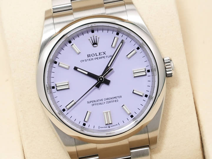 ロレックス オイスターパーペチュアル36 Ref.126000 ステンレススチール ラベンダー文字盤 未使用