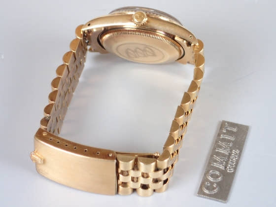 ロレックス オイスターパーペチュアルデイト Ref.15037 シャンパン文字盤 中古 14k