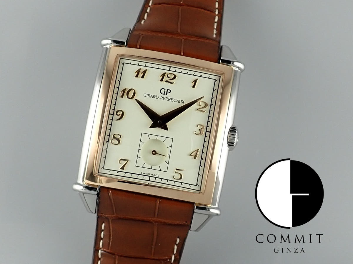 ジラールペルゴ ヴィンテージ Ref.25835-11-121-11A シルバー文字盤 未使用 vintage1945-4