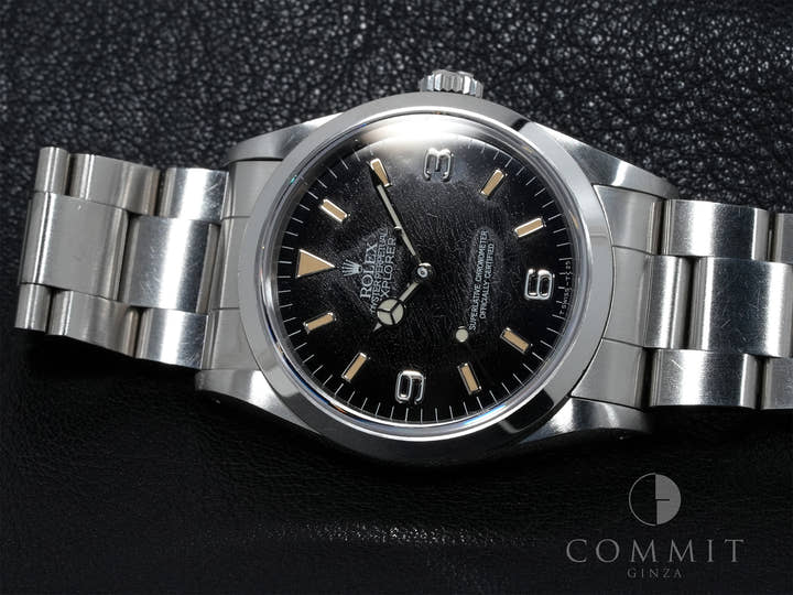 ロレックス エクスプローラーI Ref.14270 ステンレススチール ブラック文字盤 オイスターブレスレット 中古 oc3egh3q