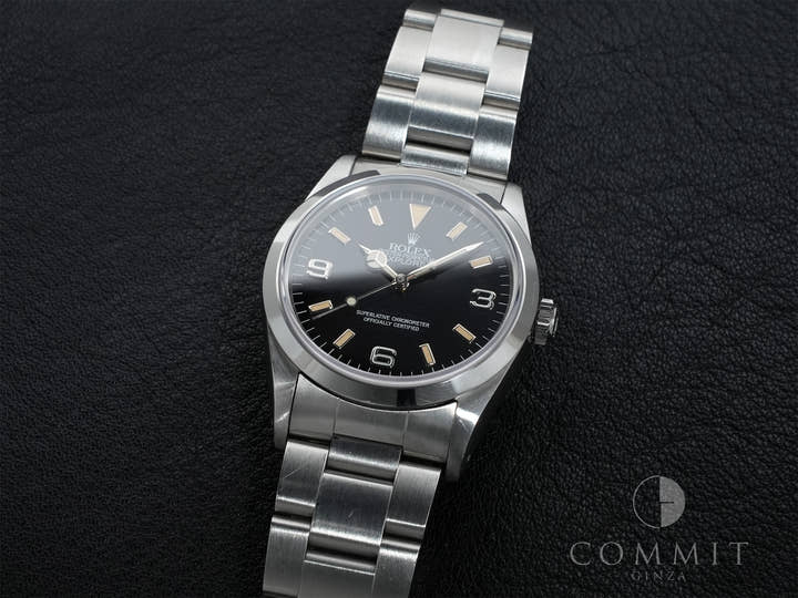 ロレックス エクスプローラーI Ref.14270 ステンレススチール ブラック文字盤 オイスターブレスレット 中古 oc3egh3q