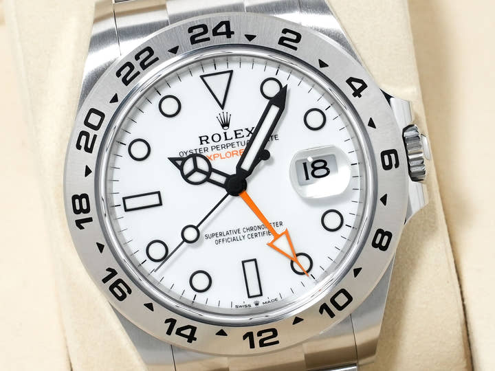 ロレックス エクスプローラーII Ref.226570 ステンレススチール ホワイト文字盤 オイスターブレスレット 未使用