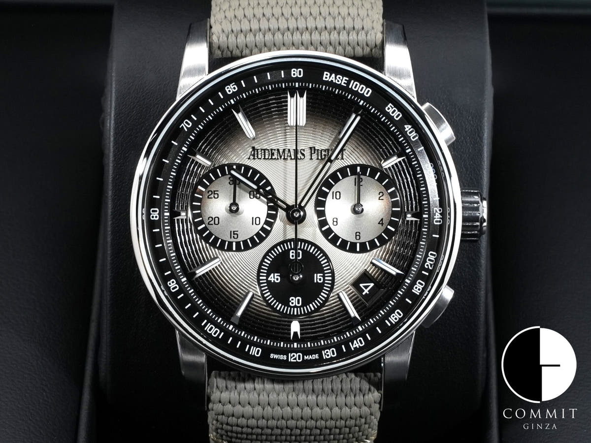 オーデマピゲ CODE 11.59 バイ オーデマ ピゲ クロノグラフ Ref.26393QT.OO.A064KB.01 ステンレススチール/ブラックセラミック スモークベージュ文字盤