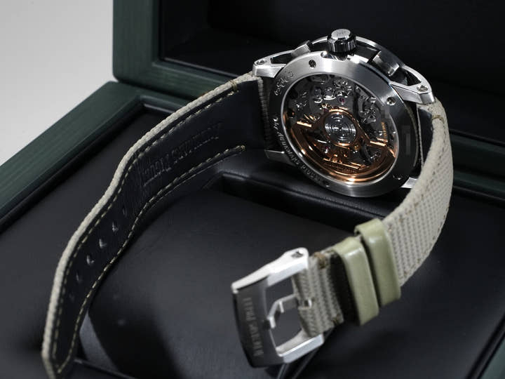 オーデマピゲ CODE 11.59 バイ オーデマ ピゲ クロノグラフ Ref.26393QT.OO.A064KB.01 ステンレススチール/ブラックセラミック スモークベージュ文字盤