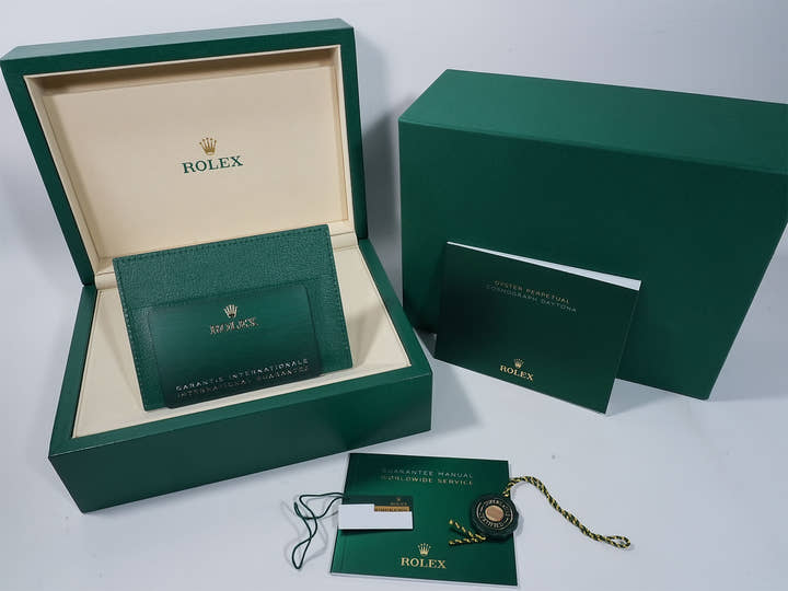 Rolex Daytona Ref.126518LN Yellow Gold Turquoise Blue Dial Unused 2byjrzk8
