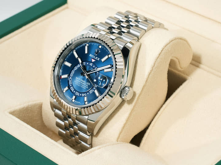 ロレックス スカイドゥエラー Ref.336934 ステンレススチール/ホワイトゴールド ブルー文字盤 ジュビリーブレスレット 未使用