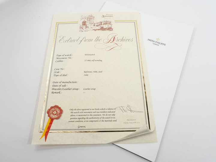 パテックフィリップ カラトラバ Ref.3466 ステンレススチール シルバー文字盤