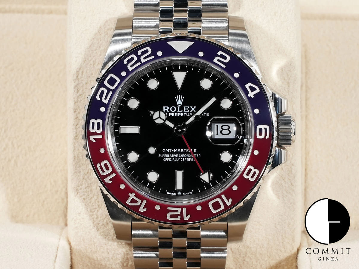 Rolex GMT-Master II Ref. 126710BLRO Stainless Steel Black Dial Jubilee Bracelet
