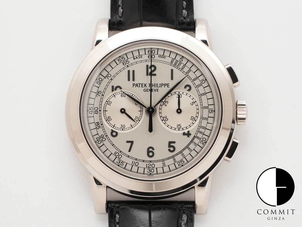Patek Philippe Chronograph Ref. 5070G-001 White Gold Silver Dial
