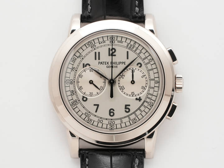 Patek Philippe Chronograph Ref. 5070G-001 White Gold Silver Dial