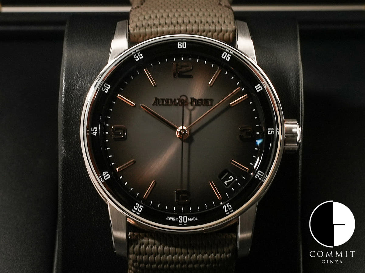 オーデマピゲ CODE 11.59 バイ オーデマ ピゲ Ref.15210CR.OO.A002CR.01 ホワイトゴールド/ピンクゴールド グレーラッカー文字盤