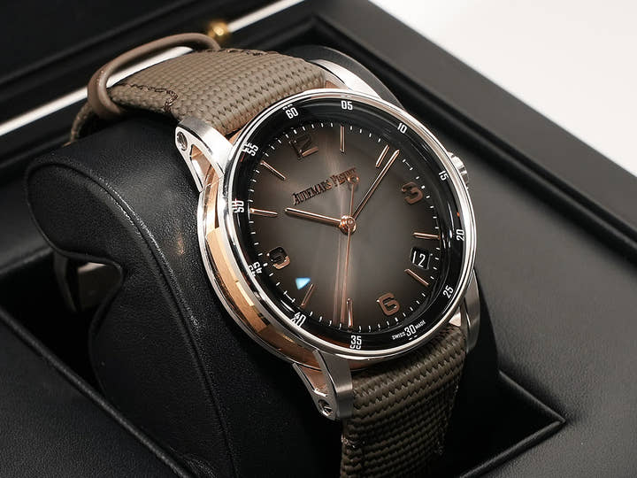 オーデマピゲ CODE 11.59 バイ オーデマ ピゲ Ref.15210CR.OO.A002CR.01 ホワイトゴールド/ピンクゴールド グレーラッカー文字盤