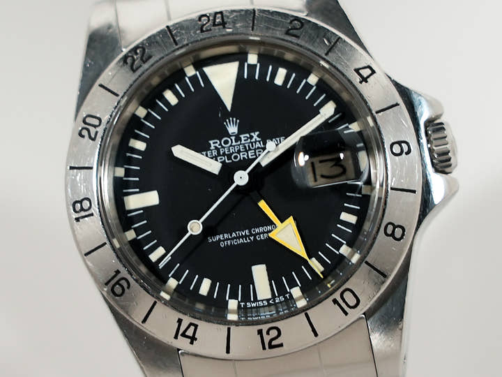 ロレックス エクスプローラーII Ref.1655 ステンレススチール ブラック文字盤