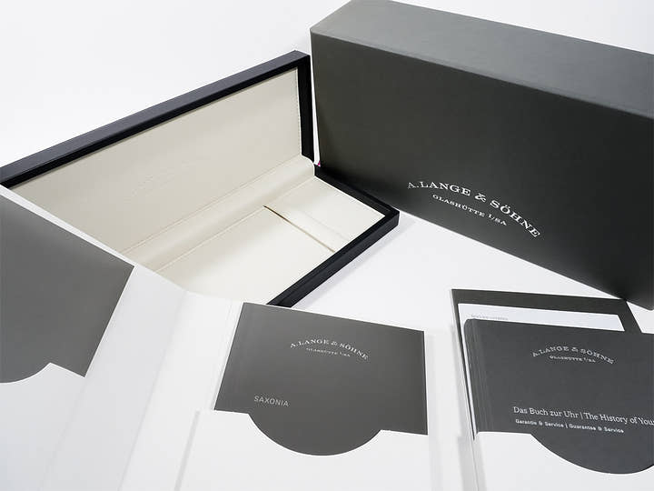 A.ランゲ&ゾーネ サクソニア Ref.219.028 18KWG ブルー文字盤 美中古 q64gxcvv