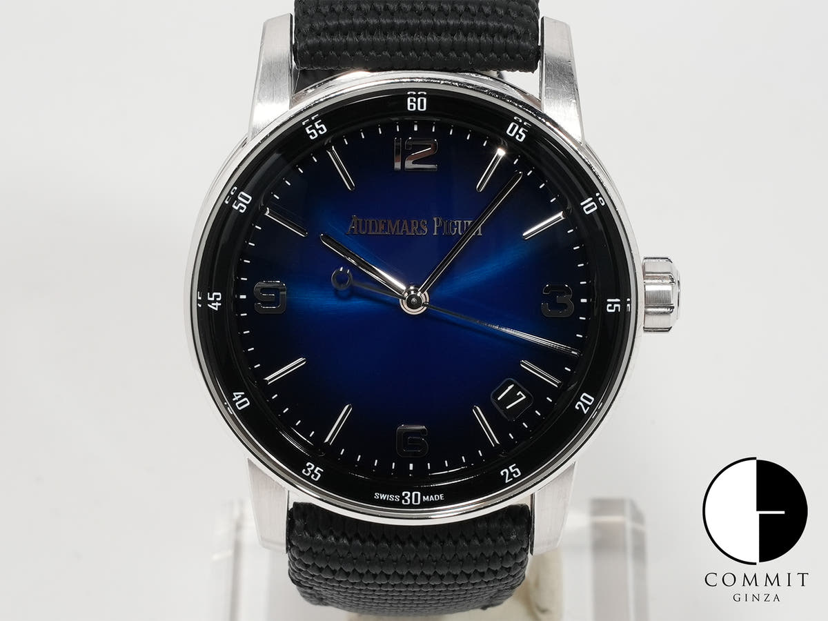 オーデマピゲ CODE 11.59 バイ オーデマ ピゲ Ref.15210BC.OO.A002KB.01 ホワイトゴールド スモークブルーラッカー文字盤