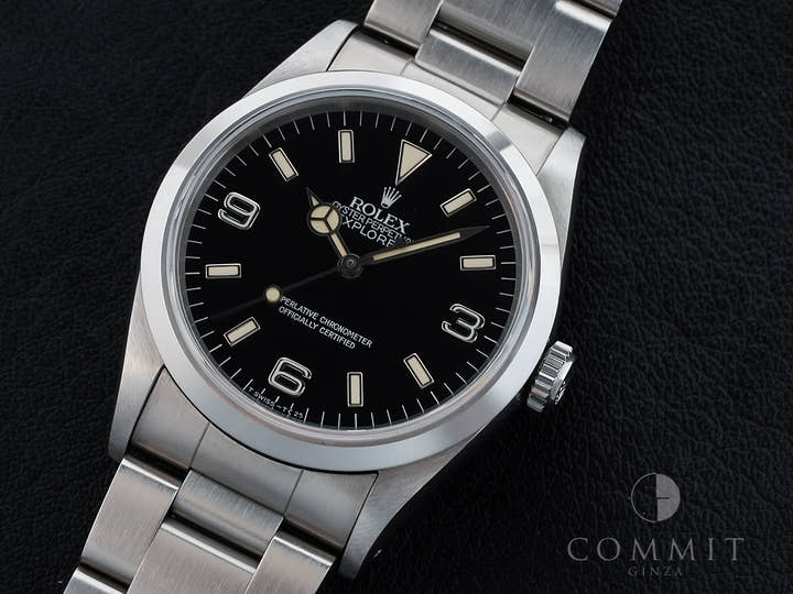 ロレックス エクスプローラーI Ref.14270 ステンレススチール ブラック文字盤