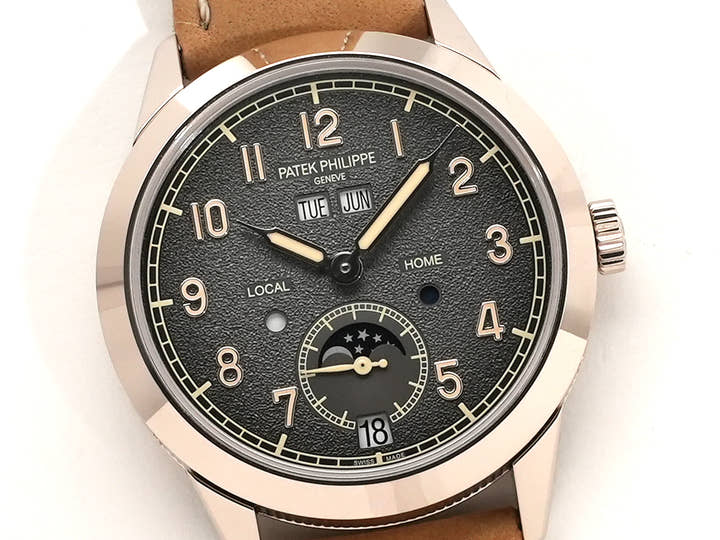 パテックフィリップ アニュアルカレンダー トラベルタイム Ref.5326G-001 ホワイトゴールド テクスチャードラック アントラサイト文字盤