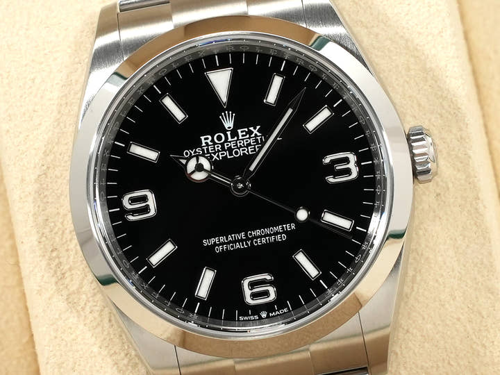 ロレックス エクスプローラー36 Ref.124270 ステンレススチール ブラック文字盤