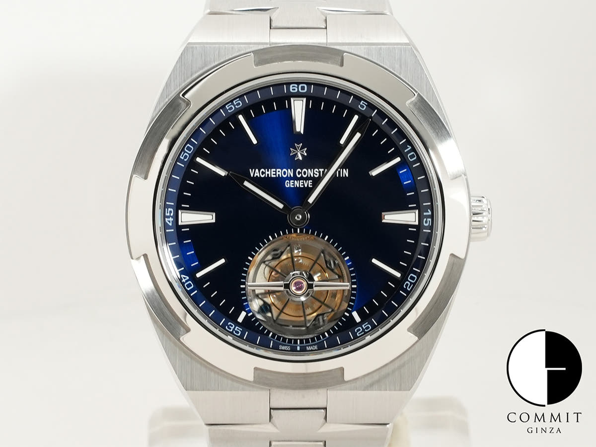 ヴァシュロンコンスタンタン オーヴァーシーズ トゥールビヨン Ref.6000V/110A-B544 ブルー文字盤 美品 8hvdznr5