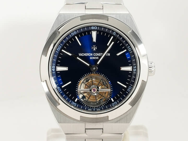 ヴァシュロンコンスタンタン オーヴァーシーズ トゥールビヨン Ref.6000V/110A-B544 ブルー文字盤 美品 8hvdznr5