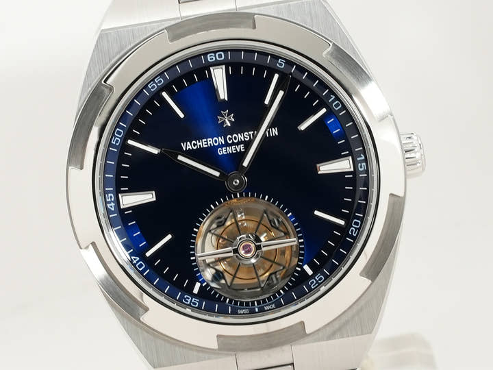 ヴァシュロンコンスタンタン オーヴァーシーズ トゥールビヨン Ref.6000V/110A-B544 ブルー文字盤 美品 8hvdznr5