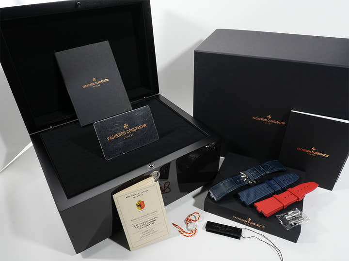 ヴァシュロンコンスタンタン オーヴァーシーズ トゥールビヨン Ref.6000V/110A-B544 ブルー文字盤 美品 8hvdznr5