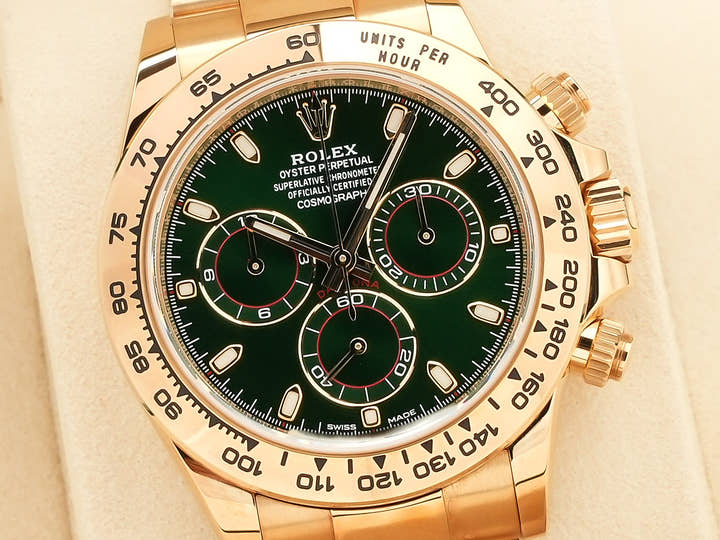 Rolex Daytona Ref. 116508 Yellow Gold Green Dial