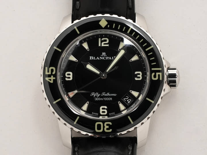 ブランパン フィフティ ファゾムス Ref.5015-1130-52A ブラック文字盤 中古 ZAY42Z4R