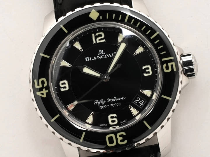 ブランパン フィフティ ファゾムス Ref.5015-1130-52A ブラック文字盤 中古 ZAY42Z4R