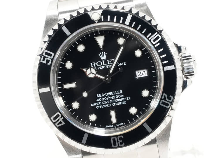 ロレックス シードゥエラー Ref.16600 ステンレススチール ブラック文字盤