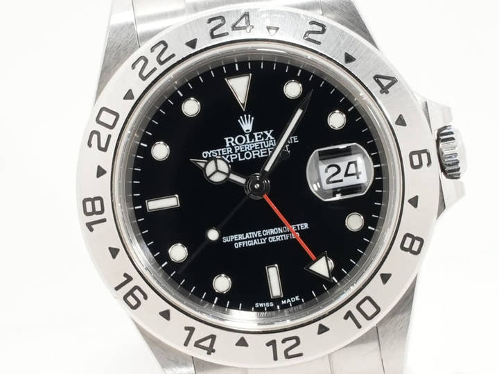 ロレックス エクスプローラーII Ref.16570 ステンレススチール ブラック文字盤