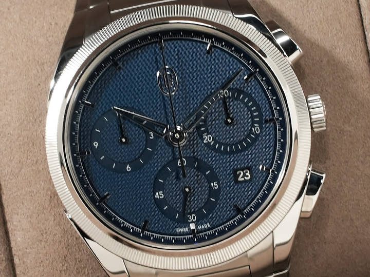 パルミジャーニフルリエ トンダ PF クロノグラフ Ref.PFC915-1020001-100182 ブルー文字盤 未使用 fwc79qrt