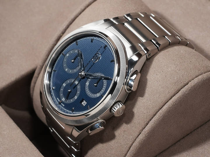 パルミジャーニフルリエ トンダ PF クロノグラフ Ref.PFC915-1020001-100182 ブルー文字盤 未使用 fwc79qrt