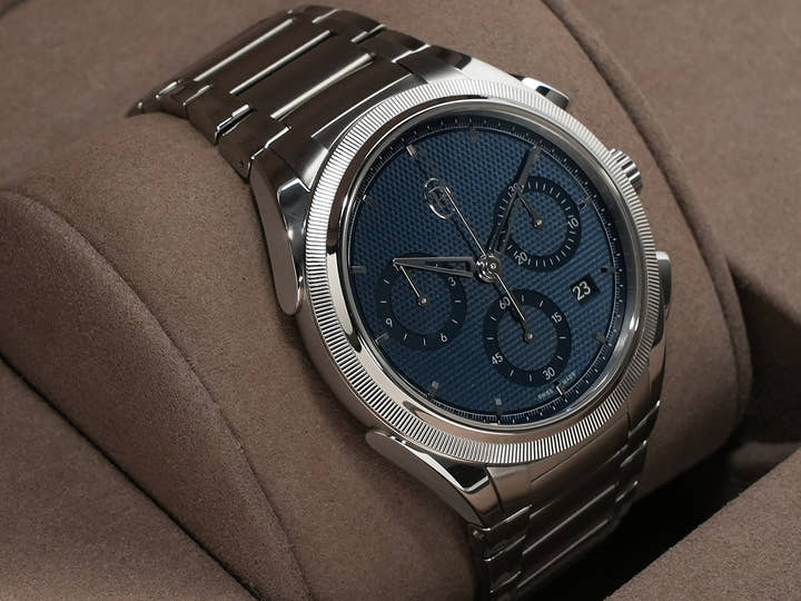 パルミジャーニフルリエ トンダ PF クロノグラフ Ref.PFC915-1020001-100182 ブルー文字盤 未使用 fwc79qrt