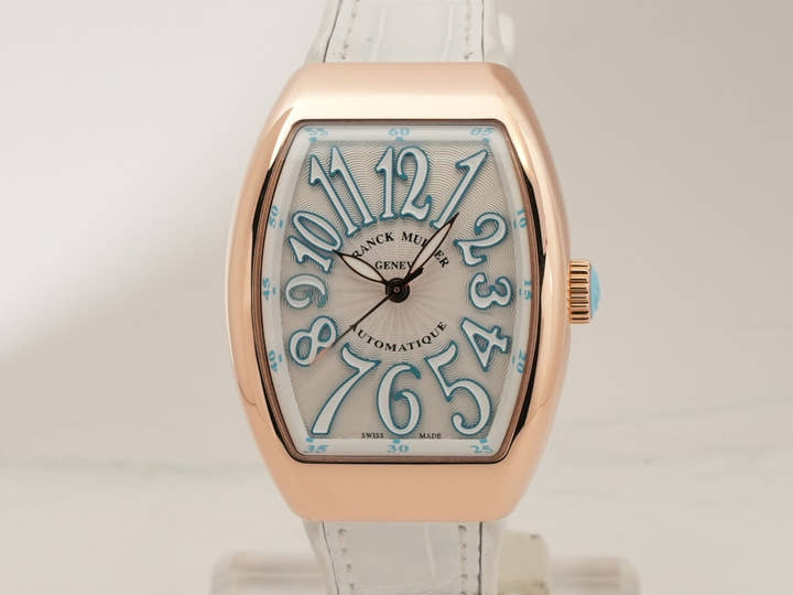 フランクミュラー ヴァンガード Ref.V32SCATFO 5NBL ホワイト文字盤 美中古 F90367VM