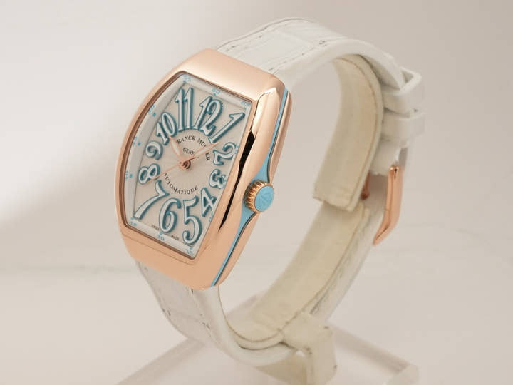 フランクミュラー ヴァンガード Ref.V32SCATFO 5NBL ホワイト文字盤 美中古 F90367VM