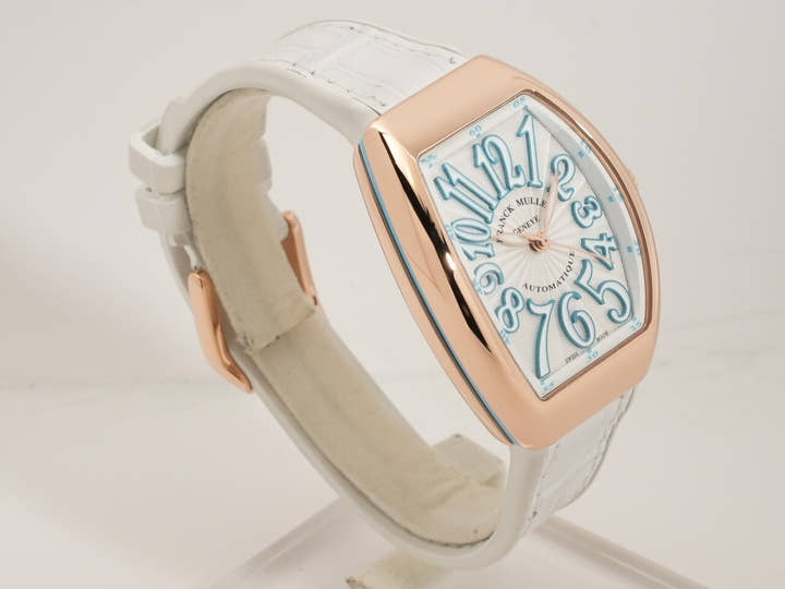 フランクミュラー ヴァンガード Ref.V32SCATFO 5NBL ホワイト文字盤 美中古 F90367VM