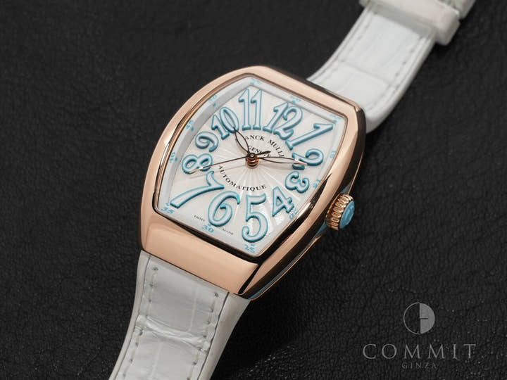 フランクミュラー ヴァンガード Ref.V32SCATFO 5NBL ホワイト文字盤 美中古 F90367VM