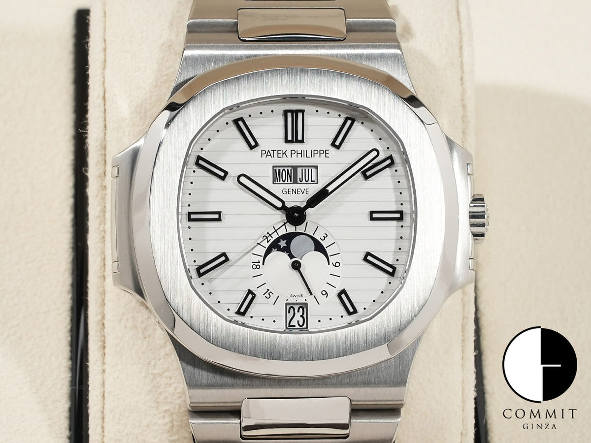 パテックフィリップ ノーチラス アニュアルカレンダー Ref.5726/1A-010 ステンレススチール ホワイト文字盤