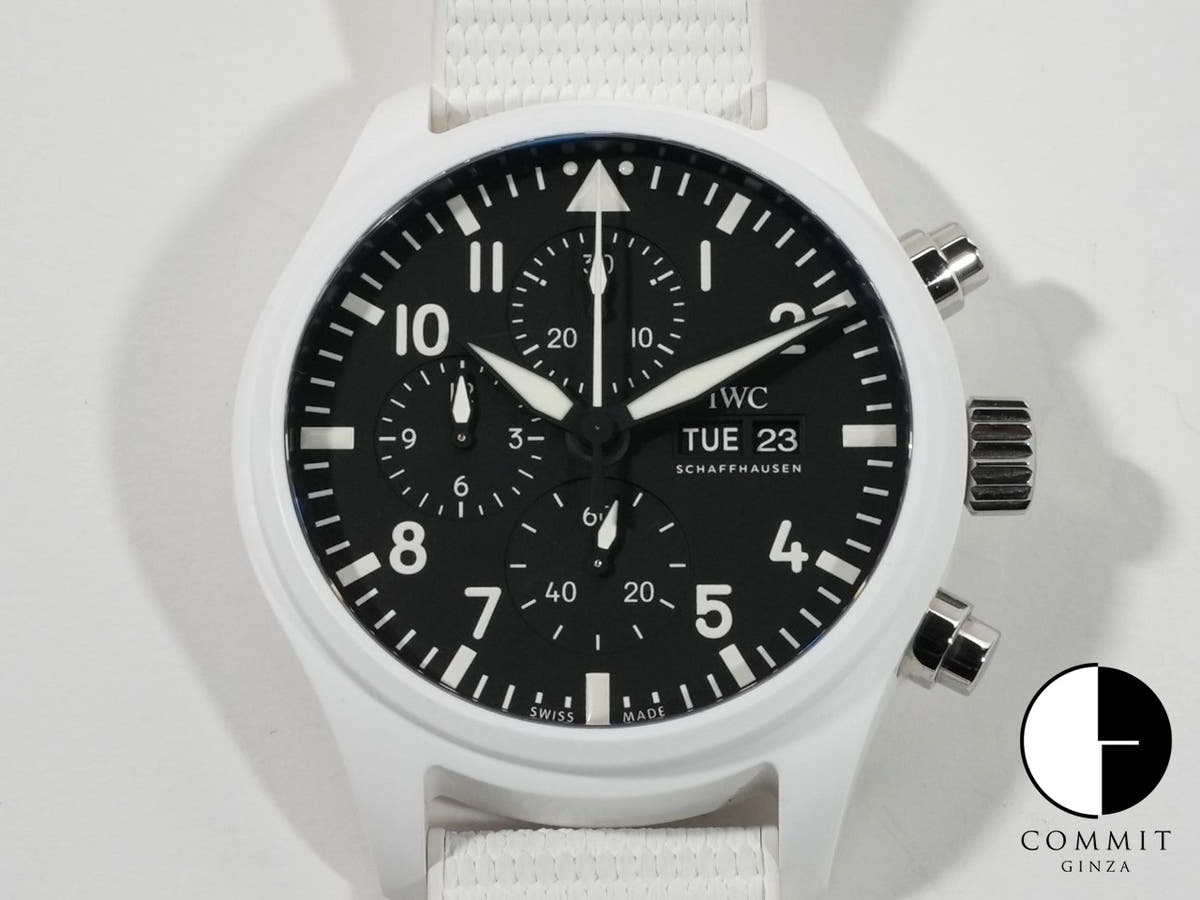 IWC Pilot's Watch Chronograph Top Gun Lake Tahoe Ref.IW389105 Black Dial Used 9cbw886p