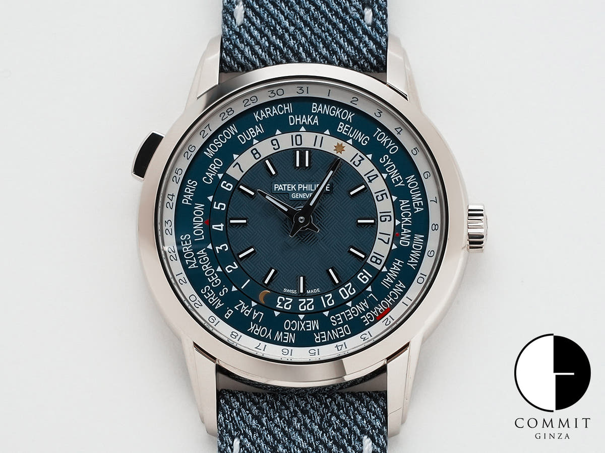 パテックフィリップ コンプリケーション ワールドタイム デイト Ref.5330G-001 ホワイトゴールド ブルーグレー オパーリン文字盤