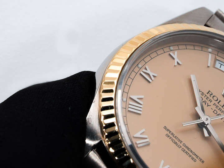 ロレックス デイデイト トリドール Ref.18239BIC ホワイトゴールド/ローズゴールド/イエローゴールド コッパー文字盤