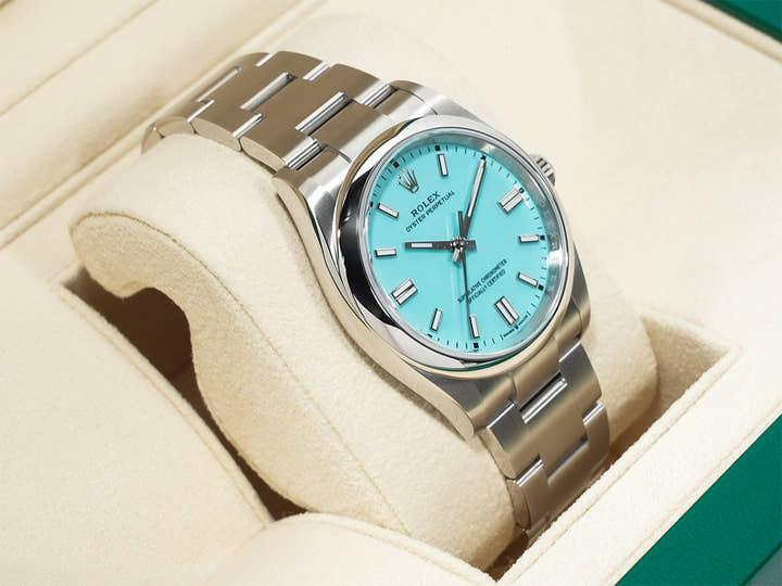 Rolex Oyster Perpetual 36 Ref. 126000 Stainless Steel Turquoise Dial