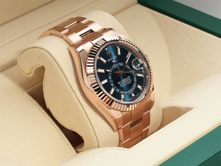 ロレックス スカイドゥエラー Ref.336935 エバーローズゴールド ブルーグリーン文字盤 オイスターブレスレット