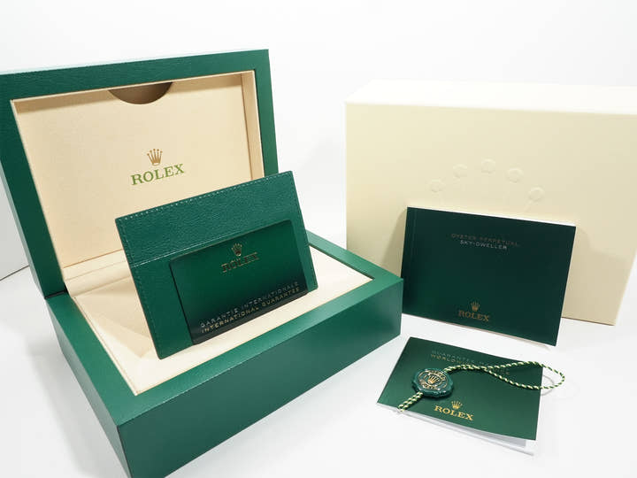 ロレックス スカイドゥエラー Ref.336935 エバーローズゴールド ブルーグリーン文字盤 オイスターブレスレット