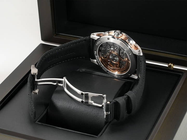 オーデマピゲ CODE 11.59 バイ オーデマ ピゲ クロノグラフ Ref.26393CR.OO.A002KB.01 ピンクゴールド/ホワイトゴールド スモークグレーラッカー文字盤