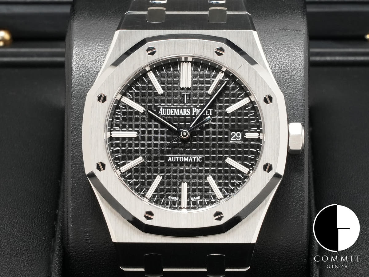 オーデマピゲ ロイヤルオーク Ref.15400ST.OO.1220ST.01.A ステンレススチール ブラック文字盤